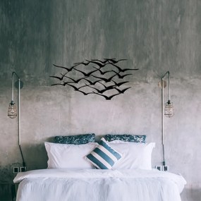 Accesoriu Decorativ de Perete Herd Of Birds, Metal