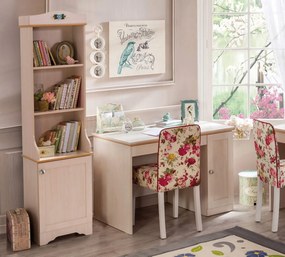 Set pentru studii din masa si biblioteca pentru carti Colectia Flower