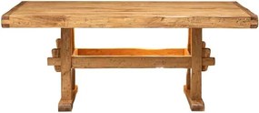 Masa fixa, L300 110 H80 cm, natur antic, lemn masiv