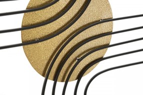 Panou decorativ auriu din metal, 40,5x1,5x50,5 cm, Sunshine-A Mauro Ferretti