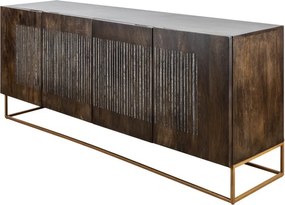 Comoda extravaganta Ongx 177cm, lemn mango/ piatra agat