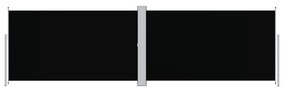 Copertina laterala retractabila, negru, 180x600 cm Negru, 180 x 600 cm