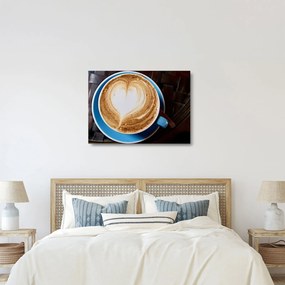 Tablou pe sticlă - Latte art (70x50 cm)
