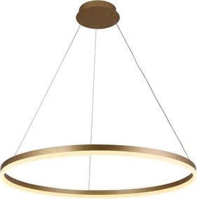 Brilagi - Lustra LED reglabilă CIRCLE, 55W/230V, 3000-6500K, auriu + telecomandă
