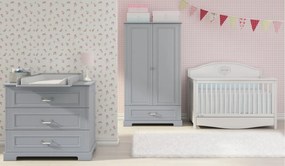 Dulap elegant Ines gri H193 cm
