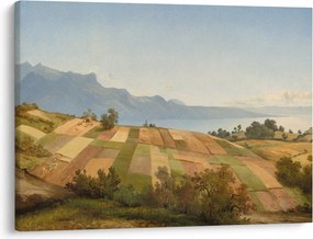 Tablou - Alexandre Calame, Swiss Landscape, reproducere (70x50 cm)