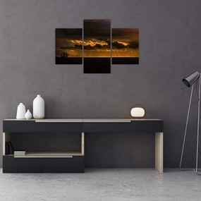Tablou unei vele în apus de soare (90x60 cm)