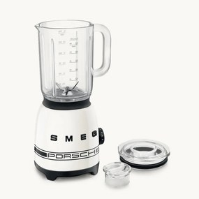 Blender Smeg Porsche BLF03PCWEU, 800 W, 1,5 l, 18 000 rpm, 4 programe, 4 viteze + Impuls, Otel inoxidabil, Alb