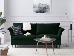 Canapea extensibilă cu spațiu pentru depozitare Mazzini Sofas Pivoine, verde