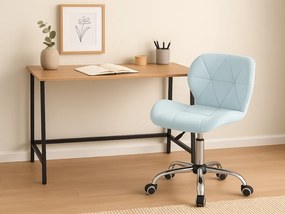 Set pentru birou masa de birou TAYLOR SONOMA 100x50 cm + scaun de birou AVOLA VELVET albastru deschis