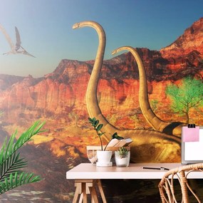 Tapet lumea dinozaurilor