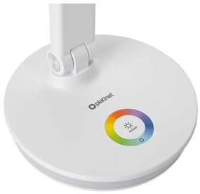Lampă de masă Platinet 12 W, iluminare RGB + USB, alb