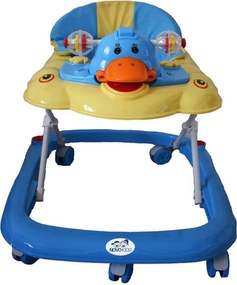 Premergator reglabil in 3 trepte NOVOKIDS™ Duckey, cu melodii, Ratusca, Pliabil, Albastru