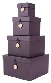 Storage box set Uniform paper purple
