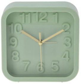 Ceas cu alarma, 13.2x5.2x13.2 cm, verde