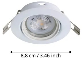 SET 3x corp de iluminat LED încastrat Eglo 901756 FAVAZZINA 1xGU10/4W/230V alb