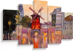 Tablou - Moulin rouge, Paris, Franța (150x105 cm)