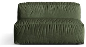 Modul pentru canapea modulară verde cu tapițerie din catifea (de mijloc) Martina – Micadoni