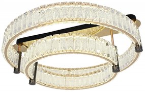 Lustra LED Cu Telecomanda, Elit's Esn 9048 600+400R, 212W, Auriu