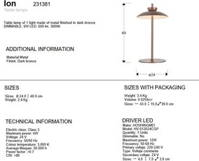 Veioza LED design modern Ion bronz