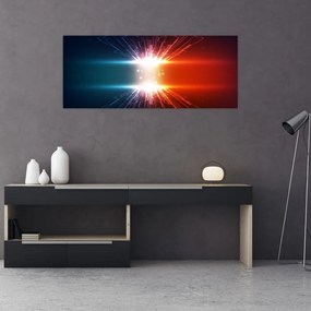 Tablou abstract cu glonț activ (120x50 cm)