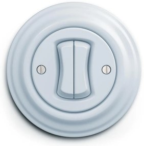 Kliklap - Întrerupător retro în serie cu ramă nr. 5, albastru