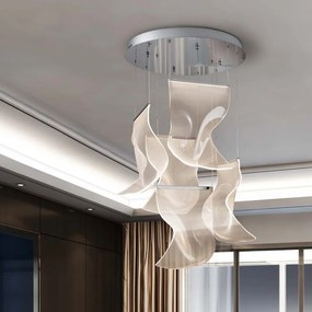 Lustra LED dimabila design exclusivist 50cm Velos II crom