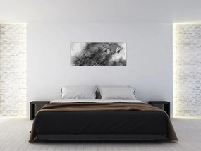 Tablou - Acuarelă papagali (120x50 cm)