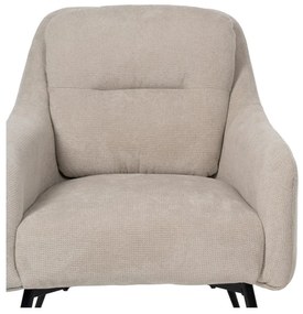 Fotoliu bej cu tapițerie din chenille Classic – Ixia