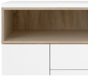 Comodă albă 176x90x49 cm Roomers – Tvilum