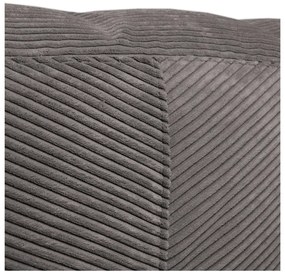 Fotoliu bean bag crem cu tapițerie din catifea reiată Sofa Tube – SLOWDOWN