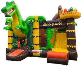 Castel gonflabil cu dinozauri 5,2x5x4m