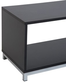 HOMCOM Mobilier TV Modern din Lemn, Suport Televizor Elegant, Negru, 114x40x40.5cm | Aosom Romania