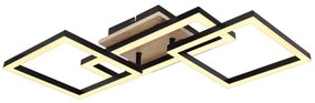 Plafoniera LED design indistrial Bossy negru 70x31cm