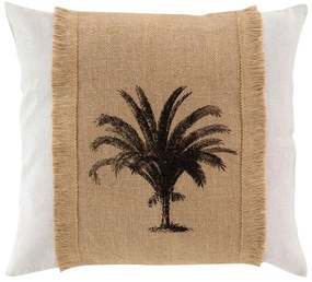 Pernă decorativă din amestec de iută 45x45 cm Rico – douceur d'intérieur