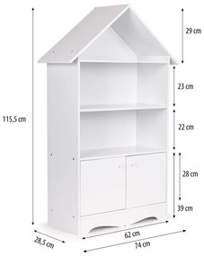 Dulap în formă de casă pentru jucării Ecotoys