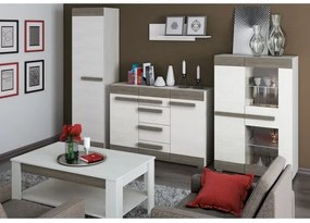 Raft de perete SARPA 23x92 cm alb