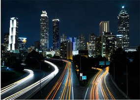Tabloul metropolei nocturne (70x50 cm)