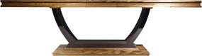 Masă lemn masiv Dining Chocolate 220/, 269 × 116 × 75 cm