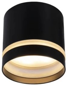 Spot aplicat tavan SPLIT negru