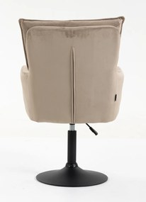 HR250N Scaun Catifea Latte Bază Neagră