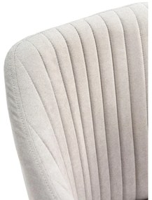 Set de scaune de sufragerie gri deschis 2 buc. tapițat Nadi – Marckeric