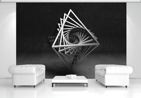 Fototapet - 3D geometrie (254x184 cm)