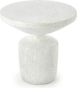 Masuta cafea living alba GIZA, compozit, 54x54x53 cm