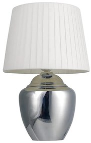 Lampă de masă 1xE27/25W/230V crom lucios