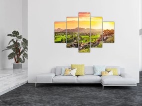 Tablou cu valea Hampi în India (150x105 cm)