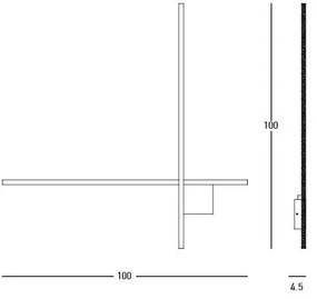 Aplica LED dimabila design minimalist decorativ Tori II