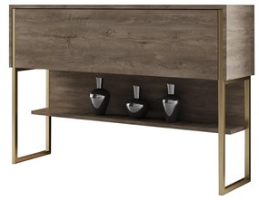 Măsuță consolă Luna 4 (auriu + Nuc) . 1102309