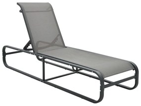 vidaXL Șezlong, aluminiu și textilenă