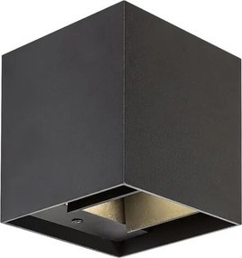 Aplica de perete iluminat exterior ambiental IP54 Solin negru